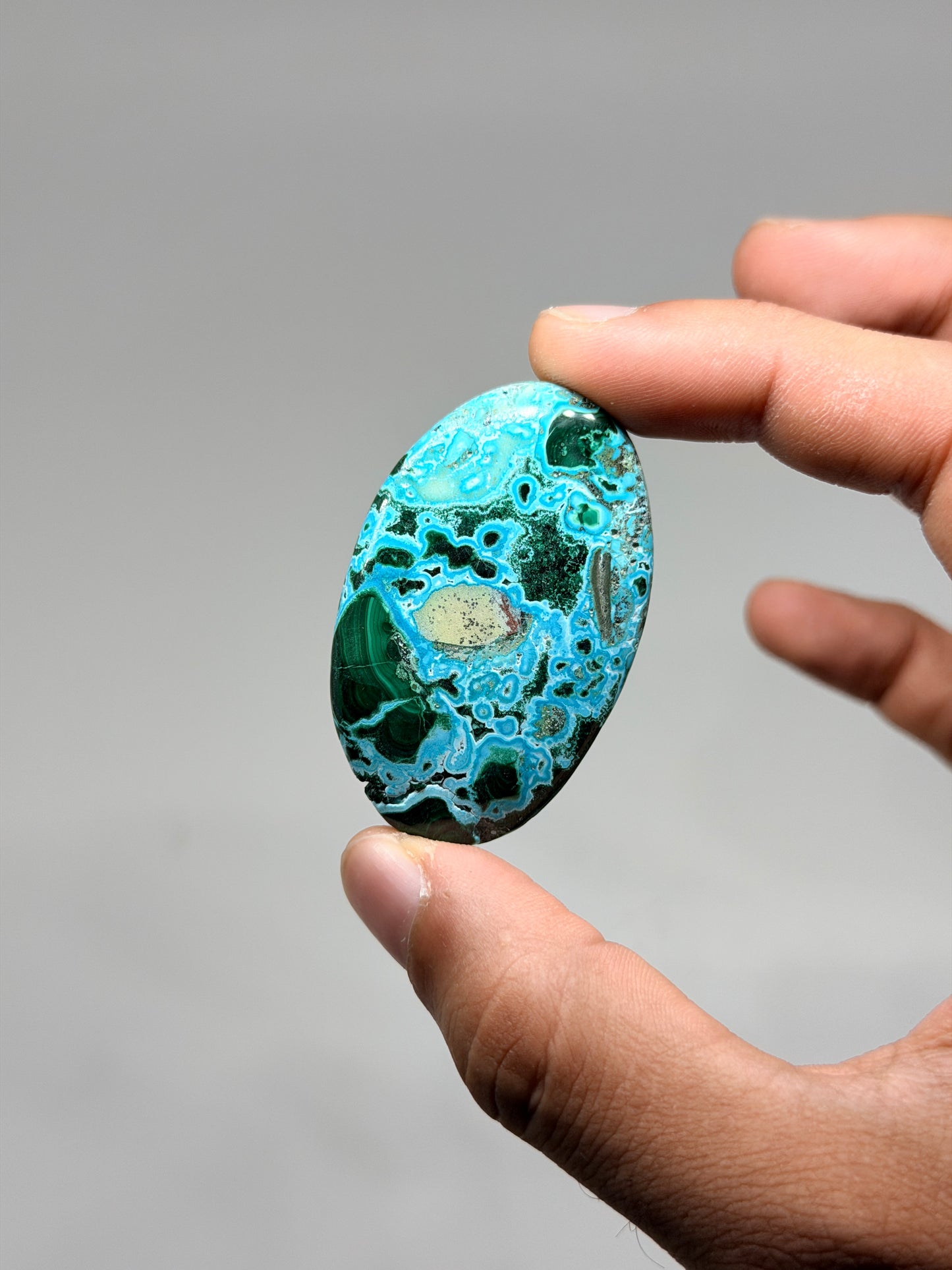 Malachite Chrysocolla Palmstone (1kg)