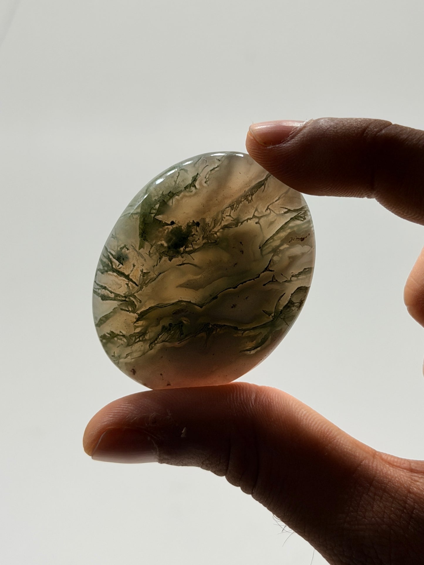 Moss Agate Palmstone