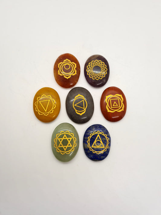 Reiki Sets 7 Chakra Oval  image 1