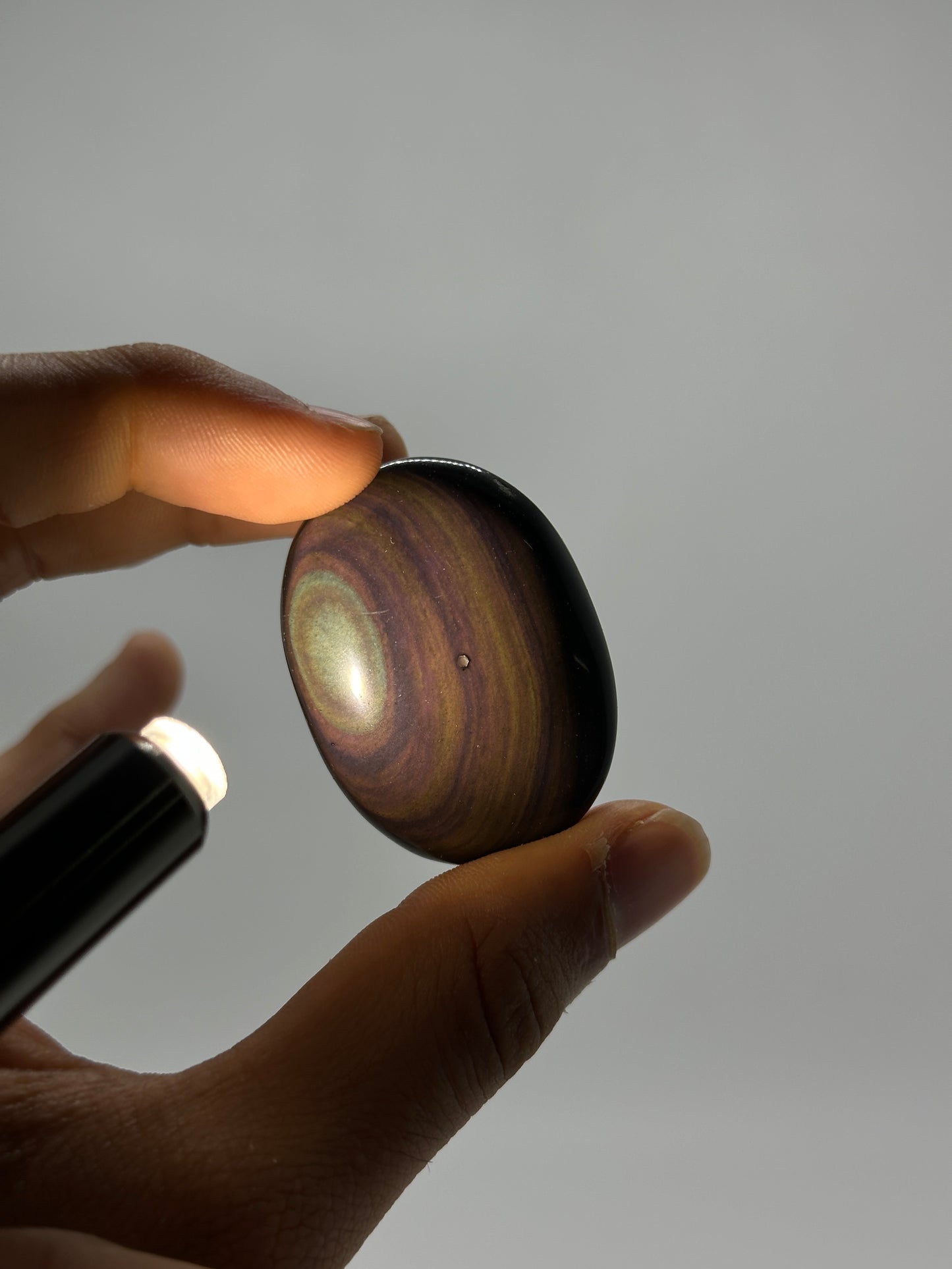 Rainbow Obsidian Worry Stones image 1