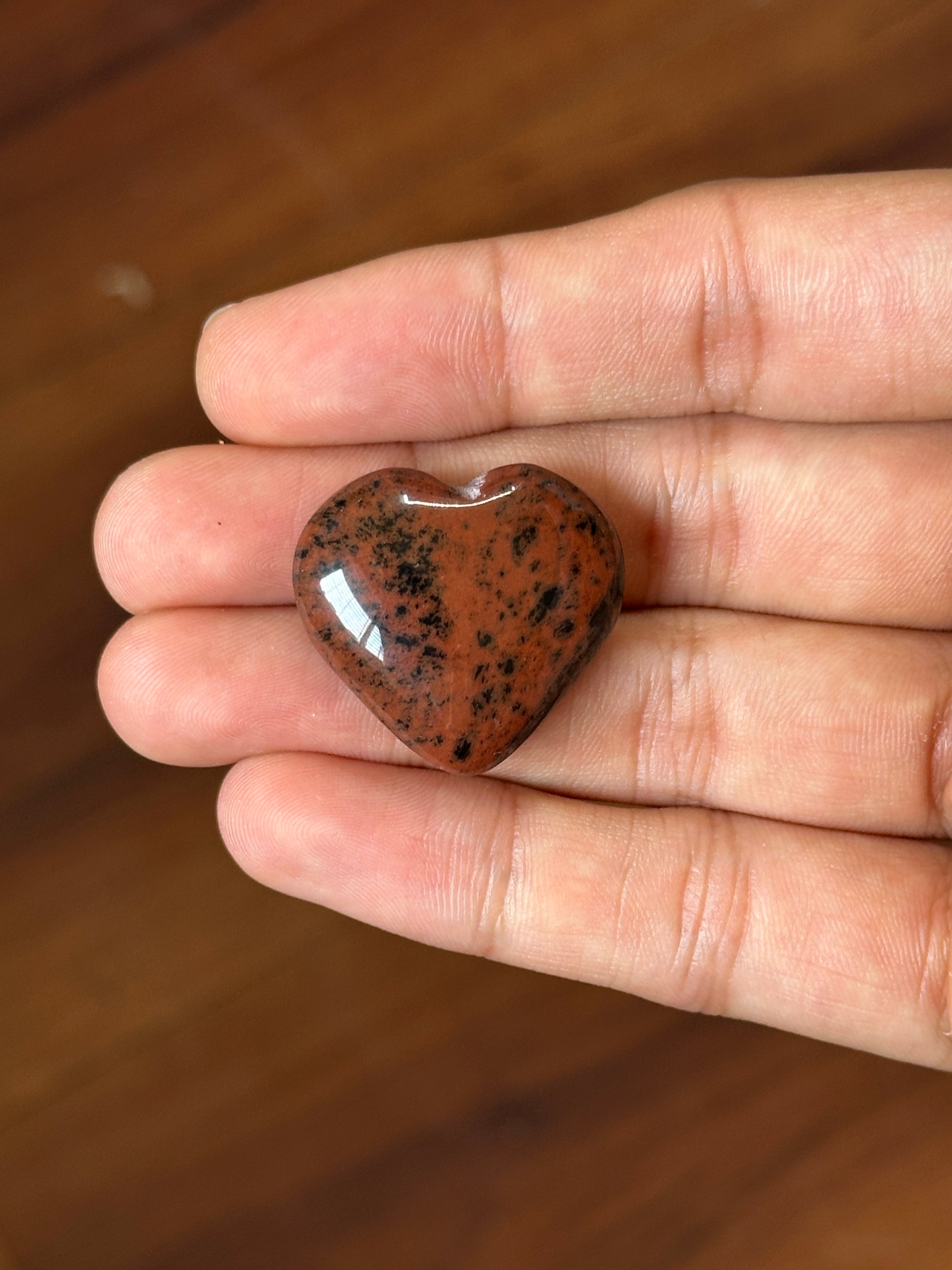 Mini Mahogany Obsidian Hearts image 4