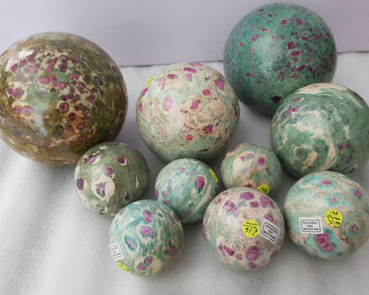 Ruby Fuschite Spheres  image 0