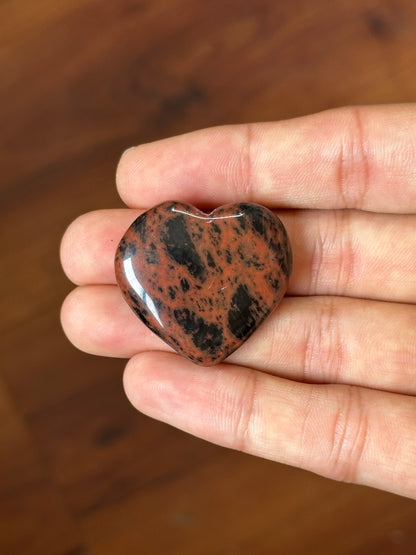 Mini Mahogany Obsidian Hearts image 3