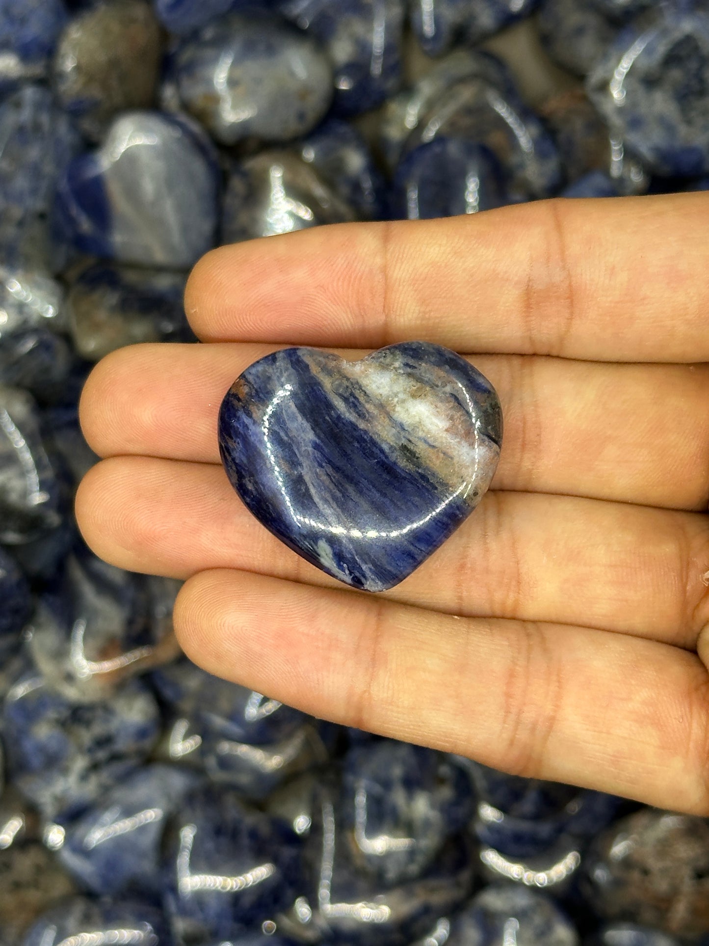 Mini Sodalite Hearts image 11