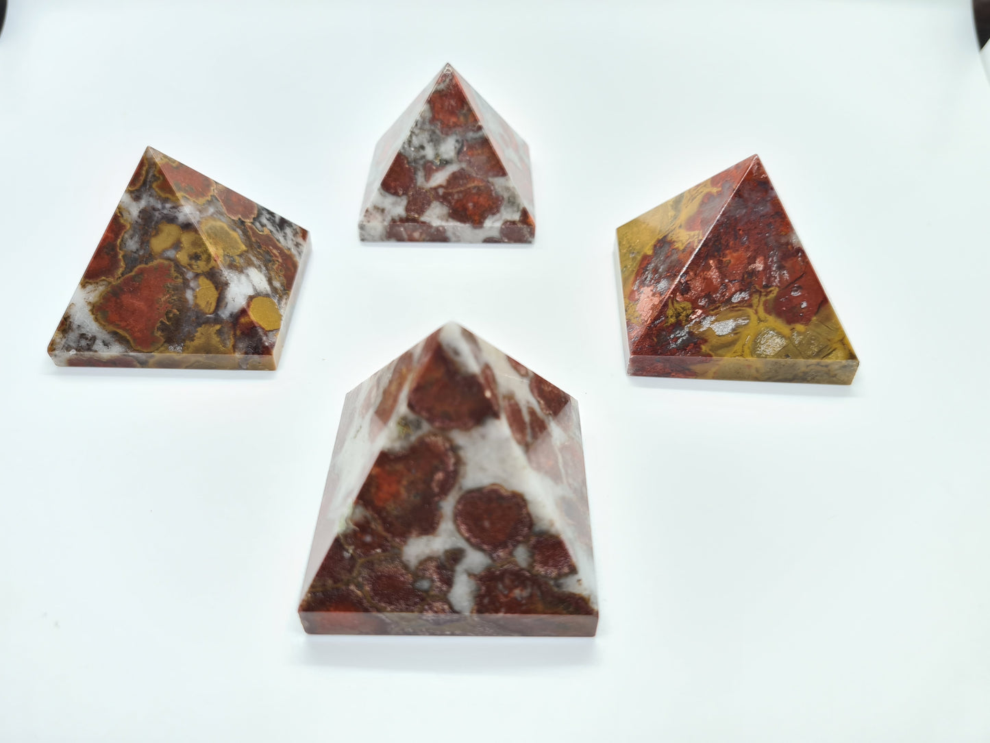 Conglomerate/King Cobra Jasper Pyramids image 1