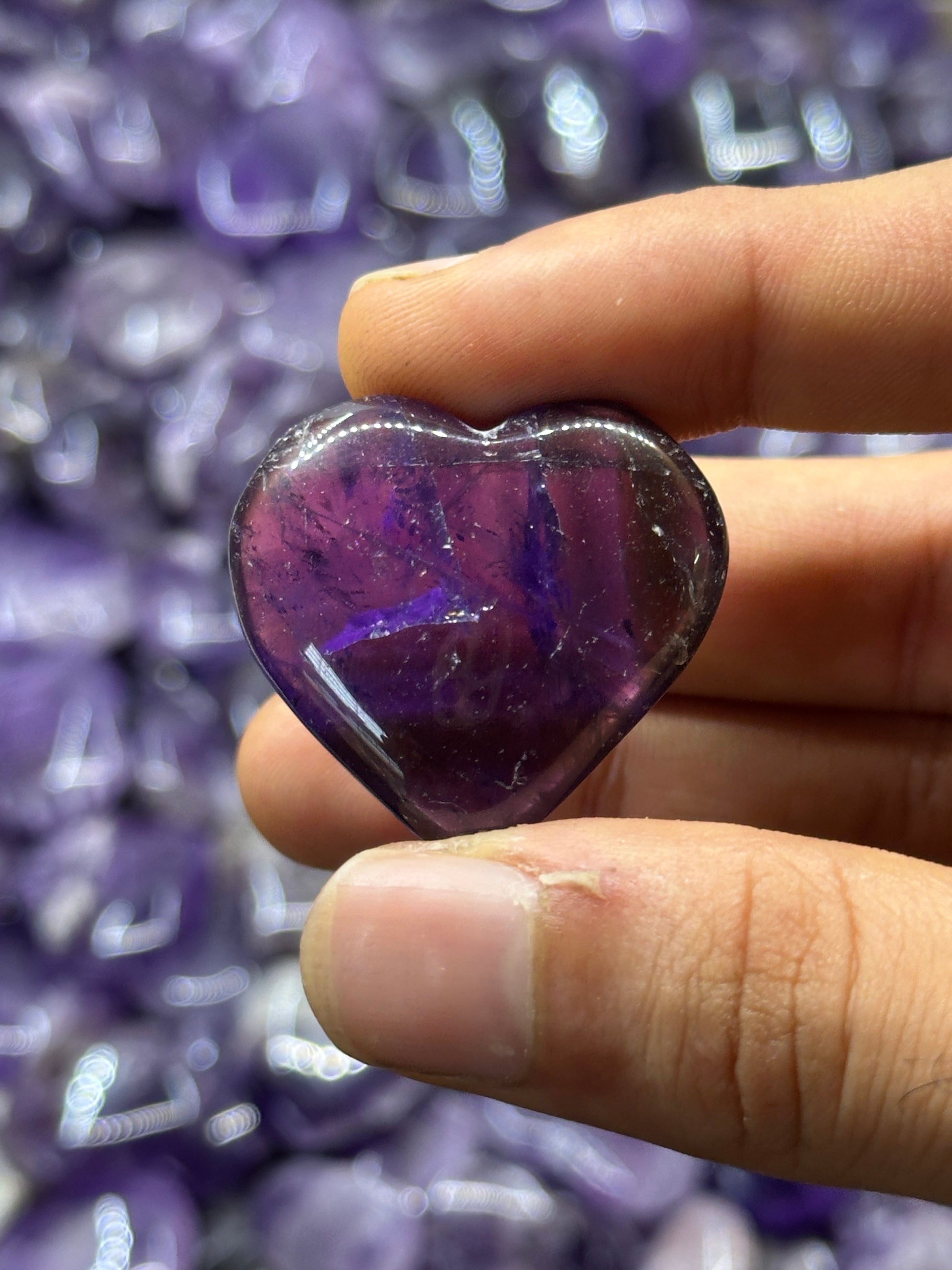 Mini Amethyst Hearts image 6