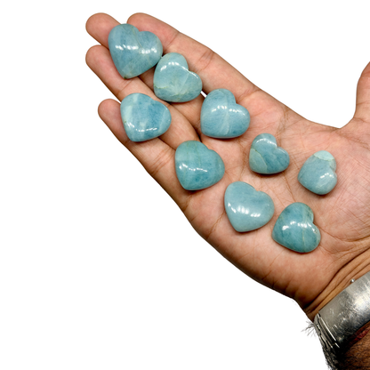 Aquamarine Mini Heart