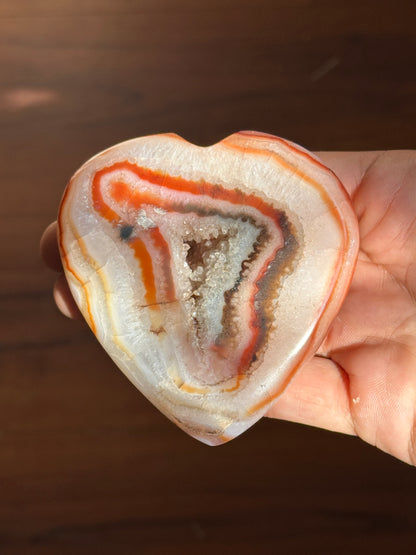 Druzy Carnelian Hearts image 3