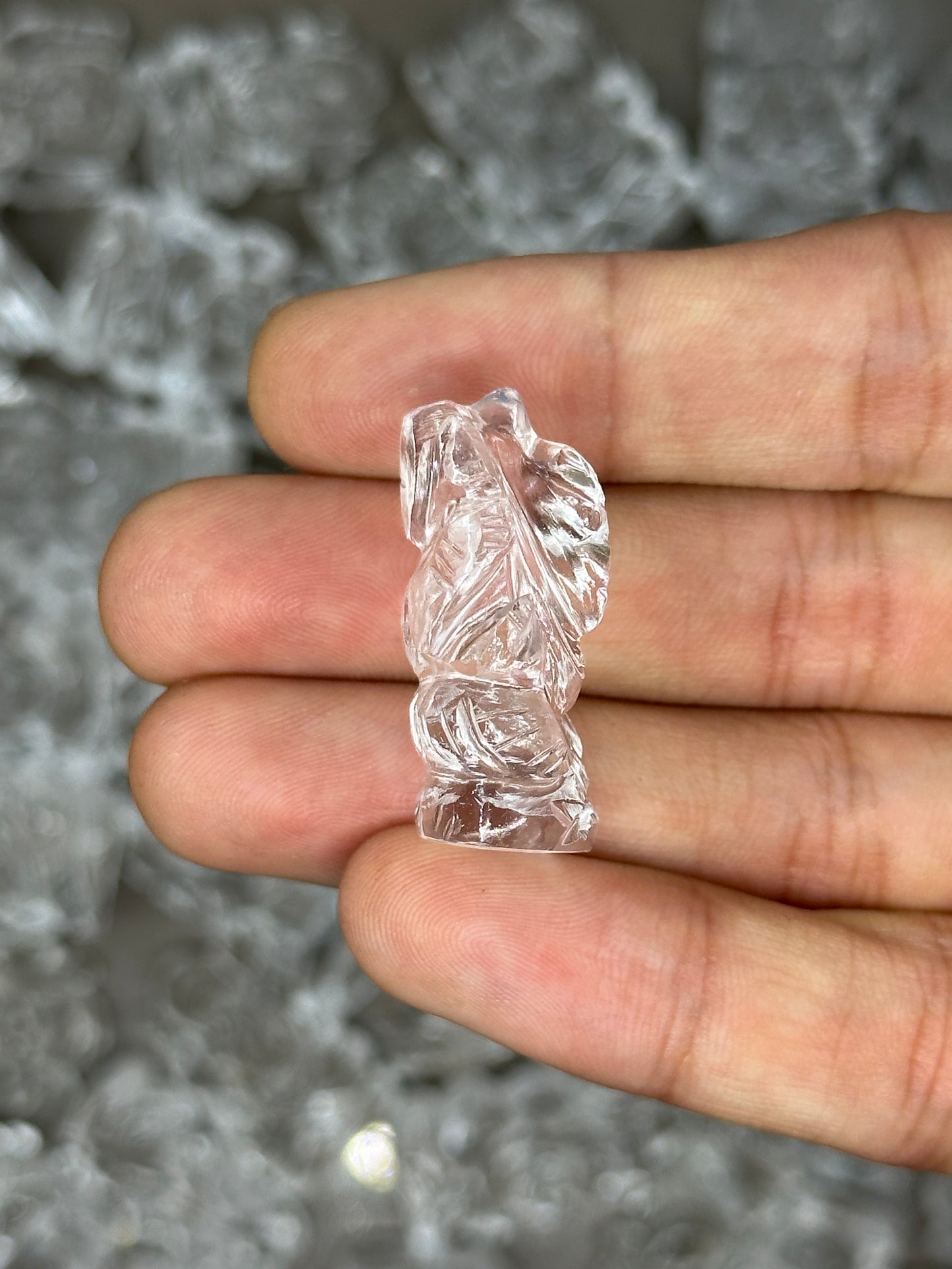 Clear Quartz Ganesha - 1 inch image 9