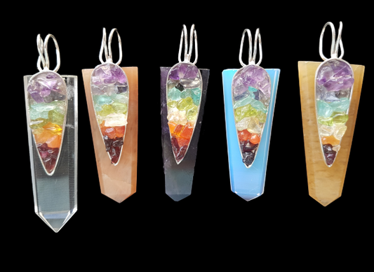 7 Chakra Chips Pendant image 0