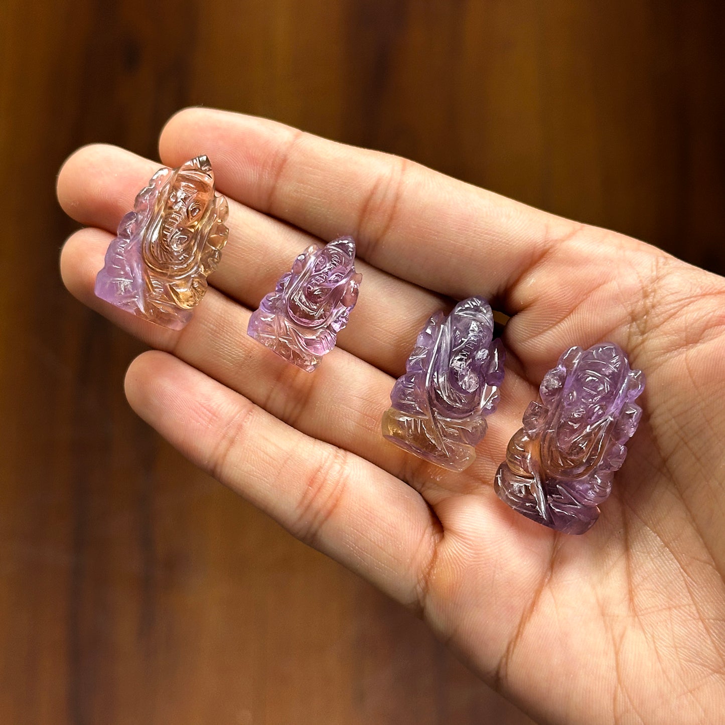Ametrine Ganesha - 1 inch image 4