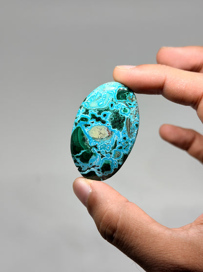 Malachite Chrysocolla Palmstone (1kg)
