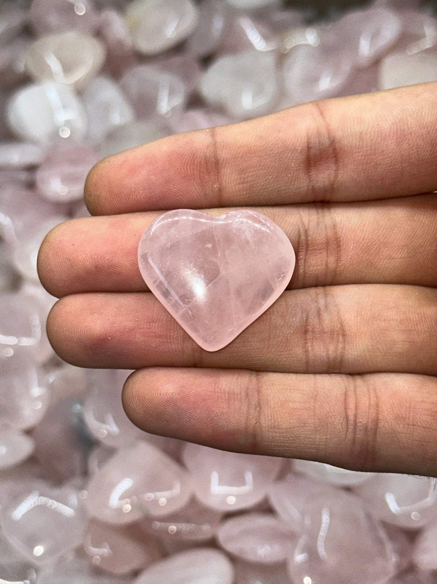 Mini Rose Quartz Hearts image 10