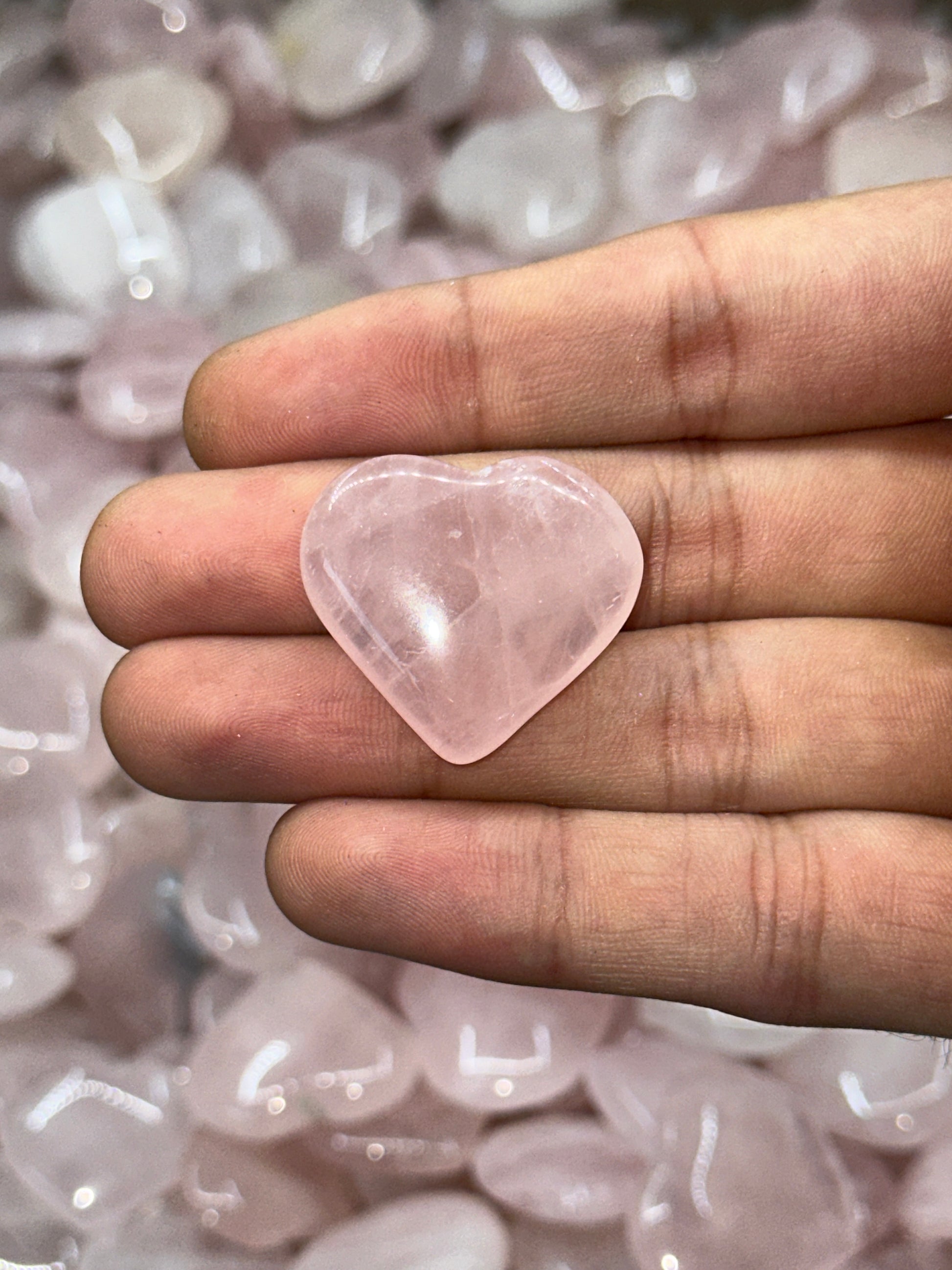 Mini Rose Quartz Hearts image 10