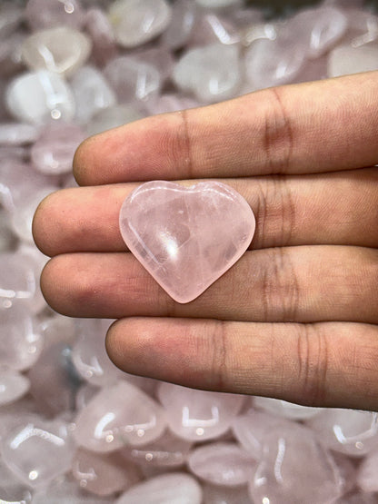 Mini Rose Quartz Hearts image 10