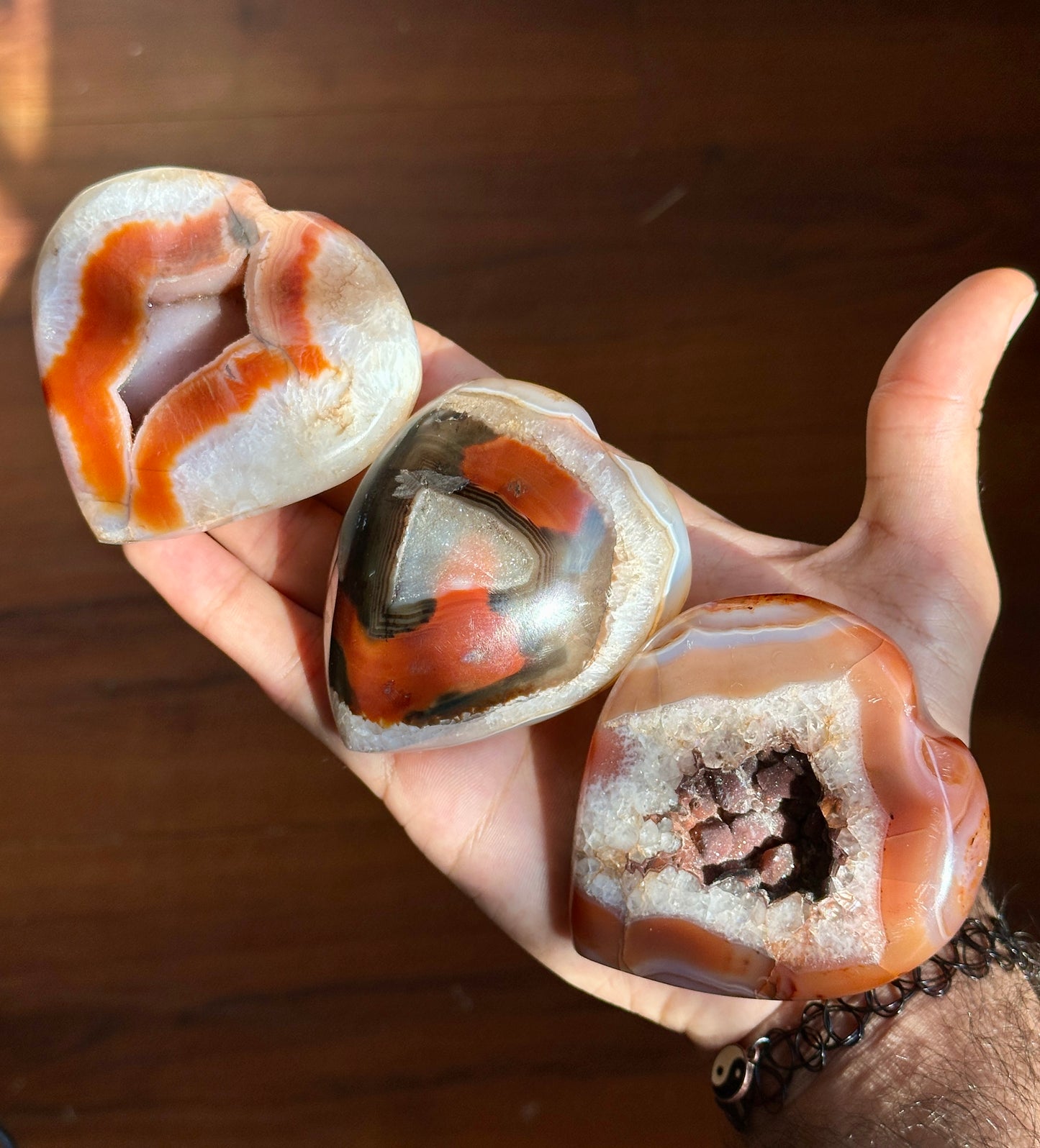 Druzy Carnelian Hearts image 4