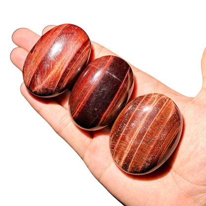 Red Tigers Eye Palmstones