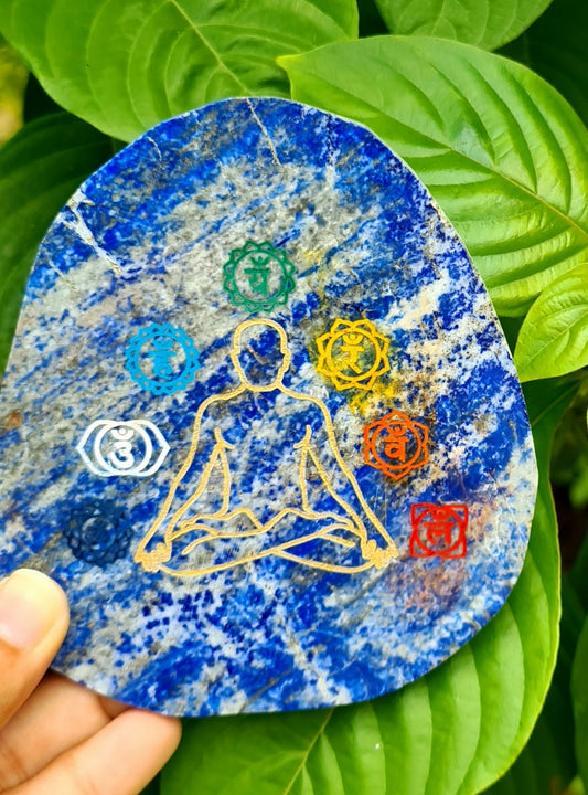 7 Chakra Agate Plates  image 1
