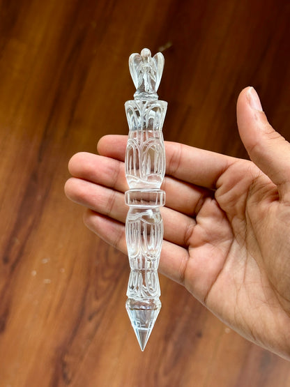 Clear Quartz Angel Wands image 0