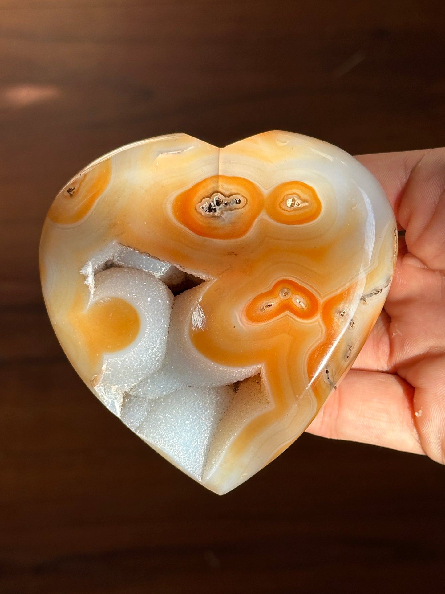 Druzy Carnelian Hearts image 5