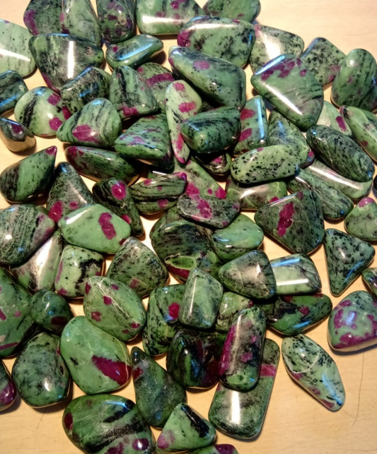 African Ruby Zoisite Tumbled Stones image 0