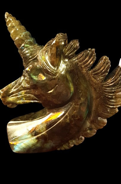 Labradorite Unicorn Head image 0