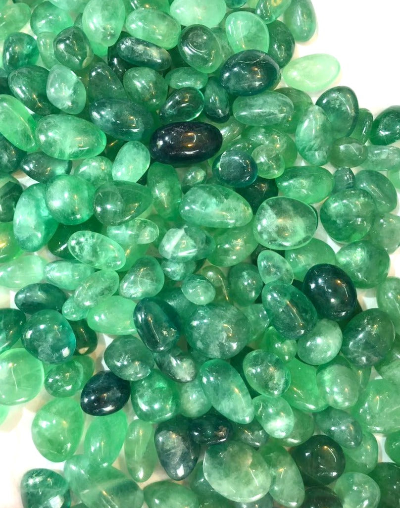 Green Fluorite Tumbled Stones image 1