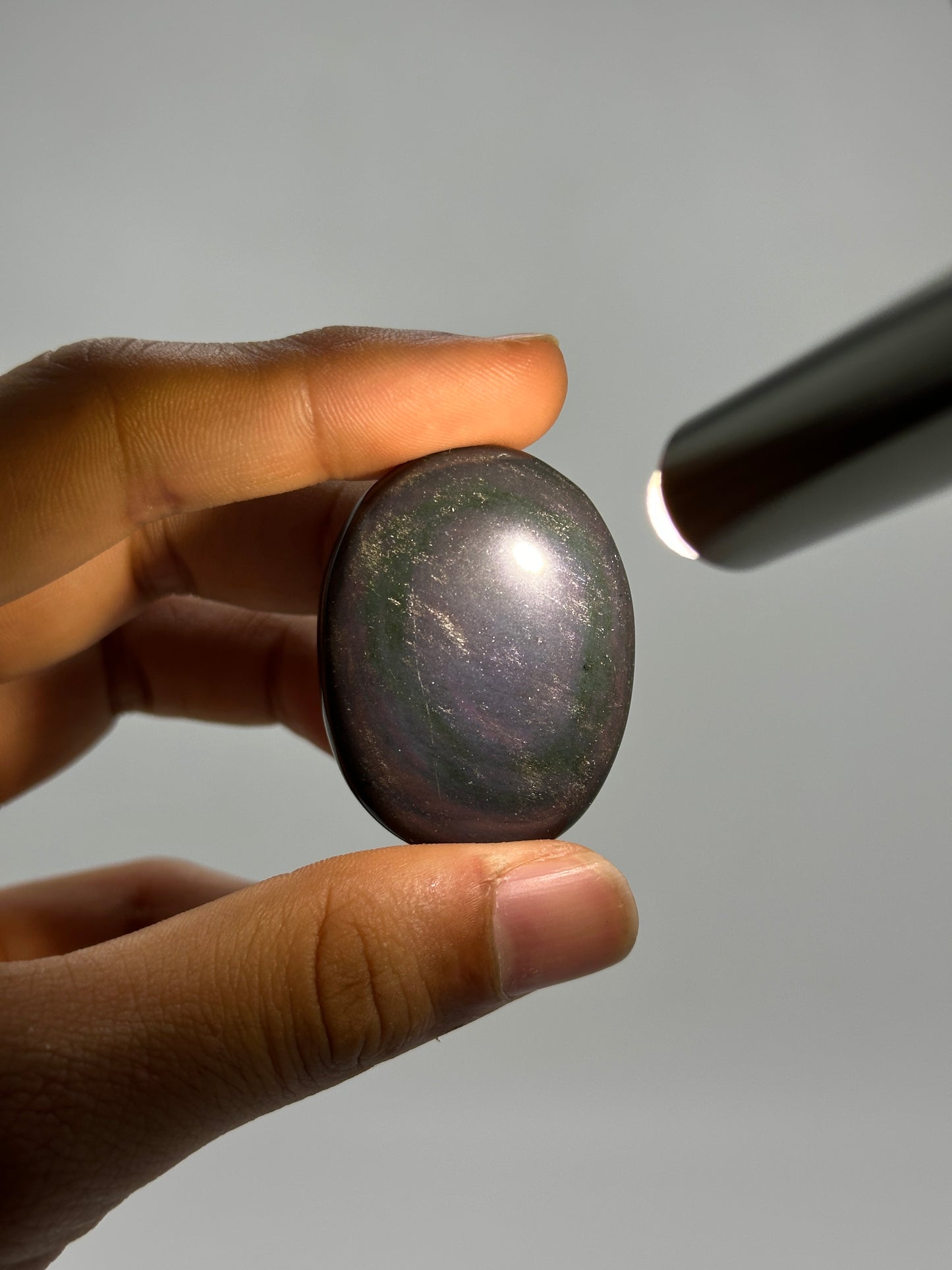Rainbow Obsidian Worry Stones image 2