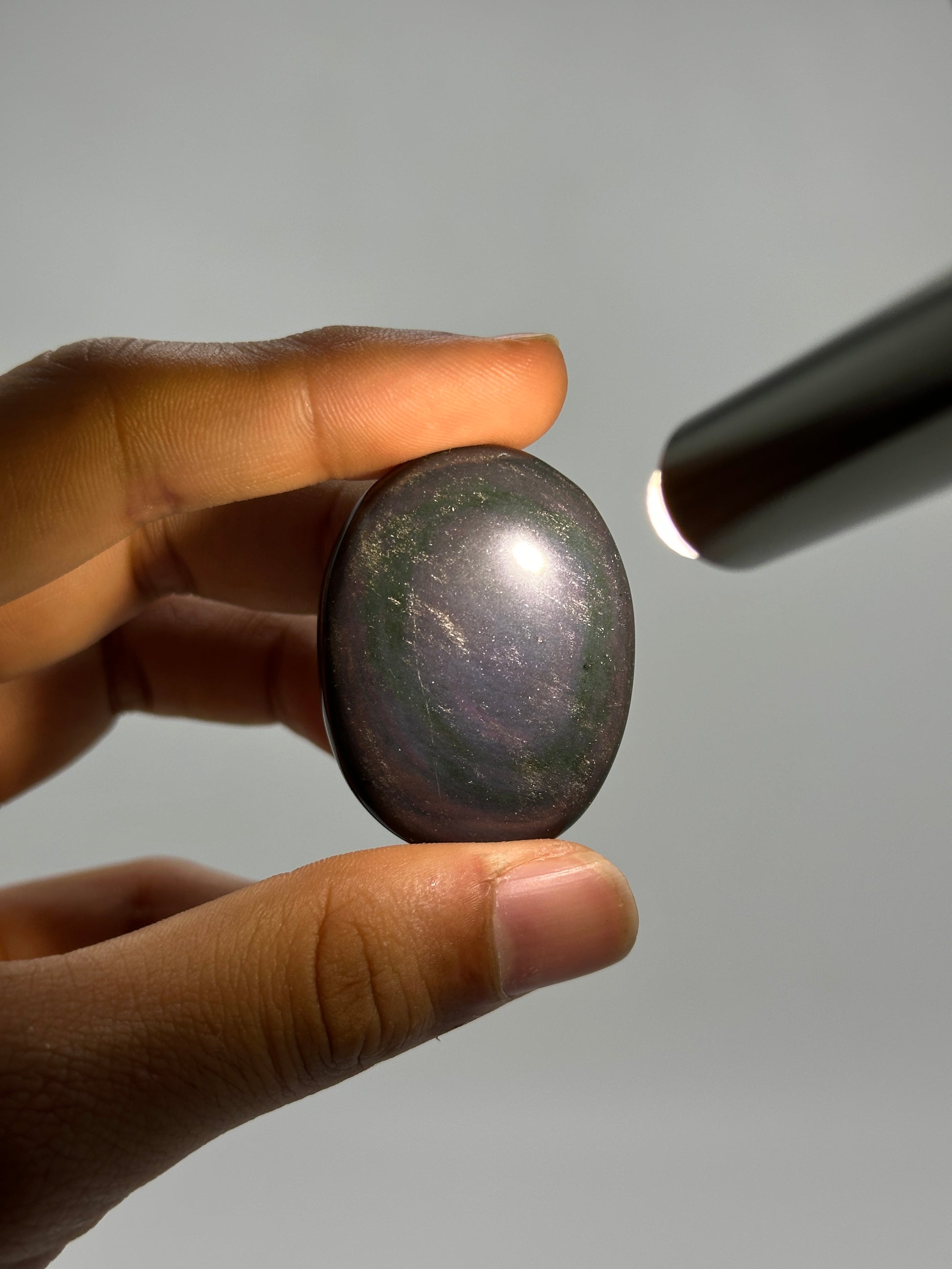 Rainbow Obsidian Worry Stones image 2