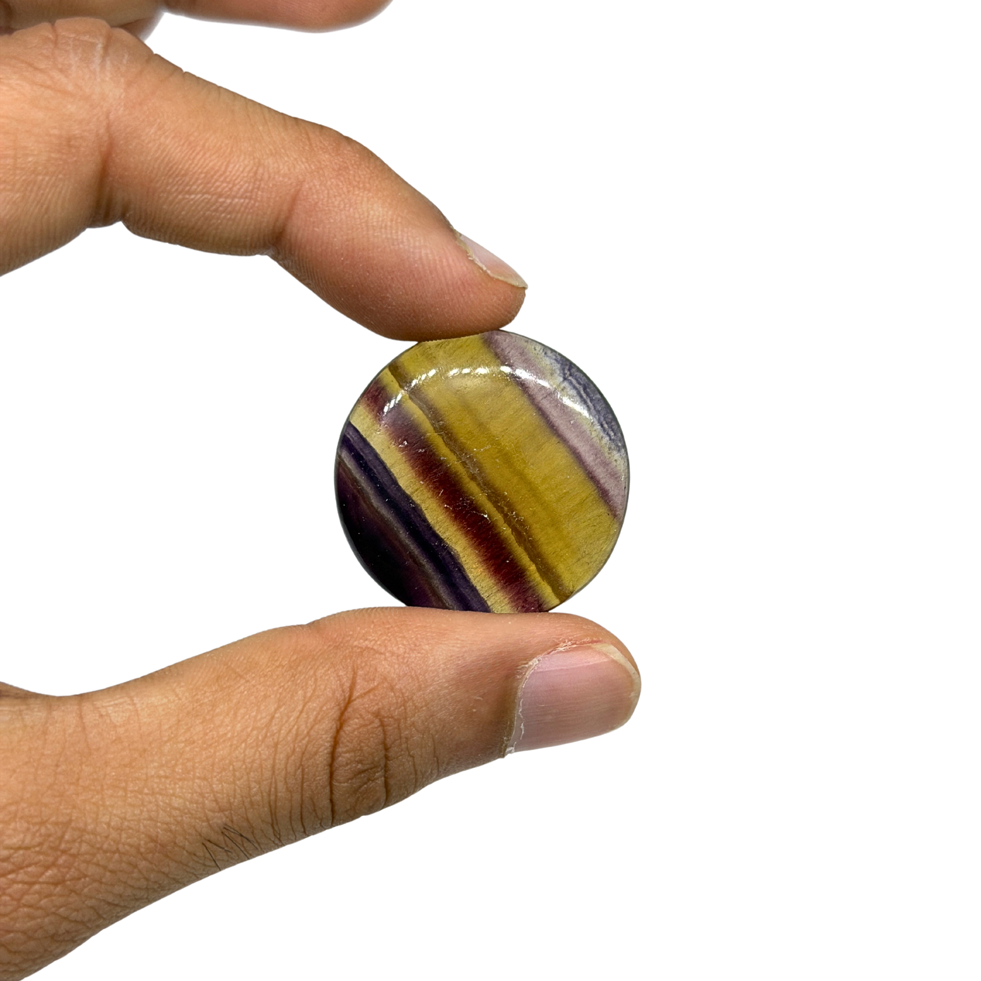 Yellow Fluorite Flatstone image 7