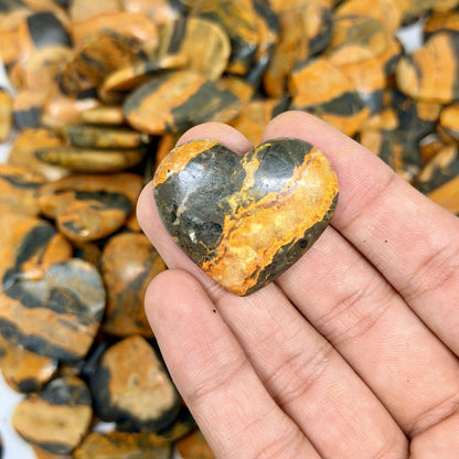 Bumblebee Jasper Mini Heart