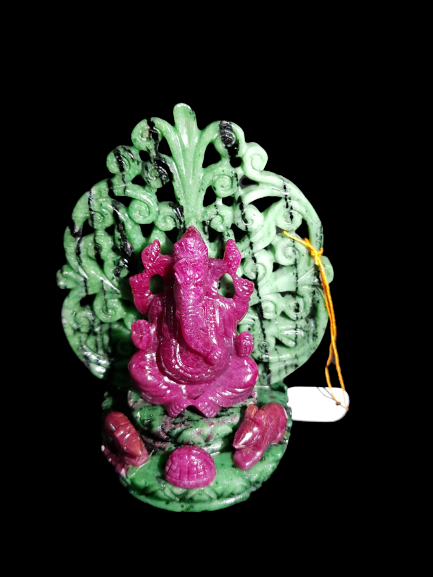 Ruby in Zoisite Ganeshas image 0