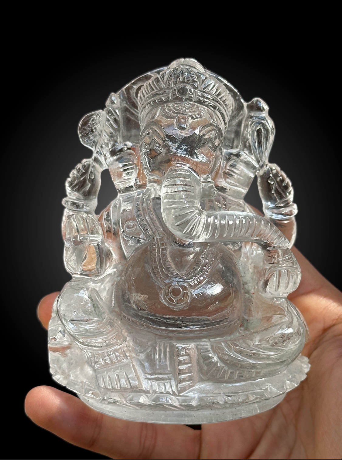 Clear Quartz Ganesha image 0