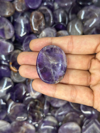 Chevron Amethyst Worry Stones image 8