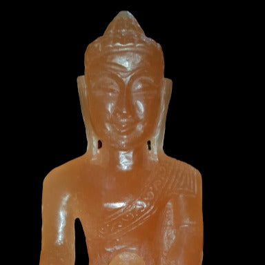 Orange Selenite Buddha image 0