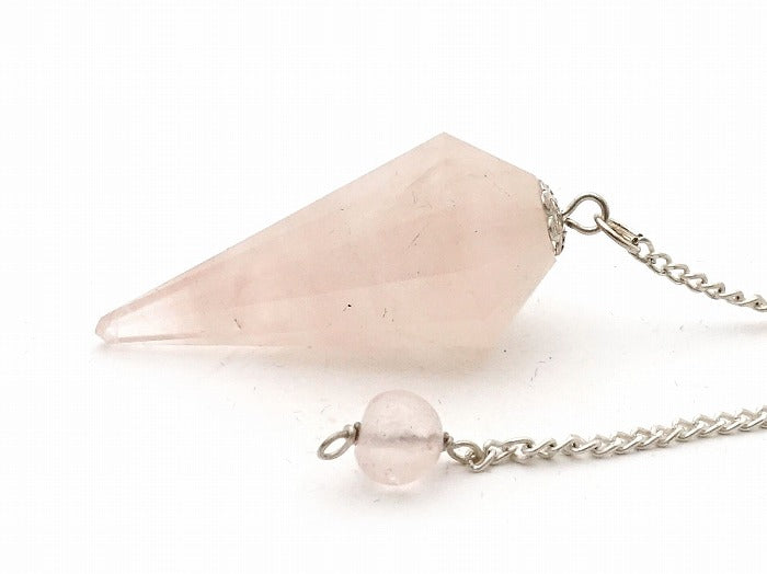 Rose Quartz Pendulum (faceted) image 0