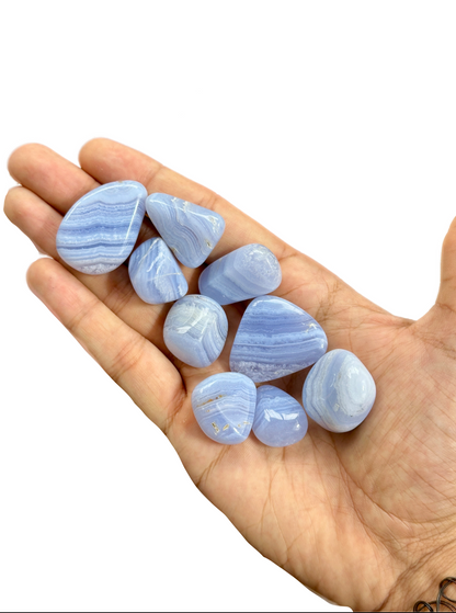 Blue Lace Agate Tumbles image 0