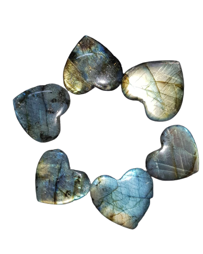 Labradorite Hearts (Small Sized 25 mm) image 0