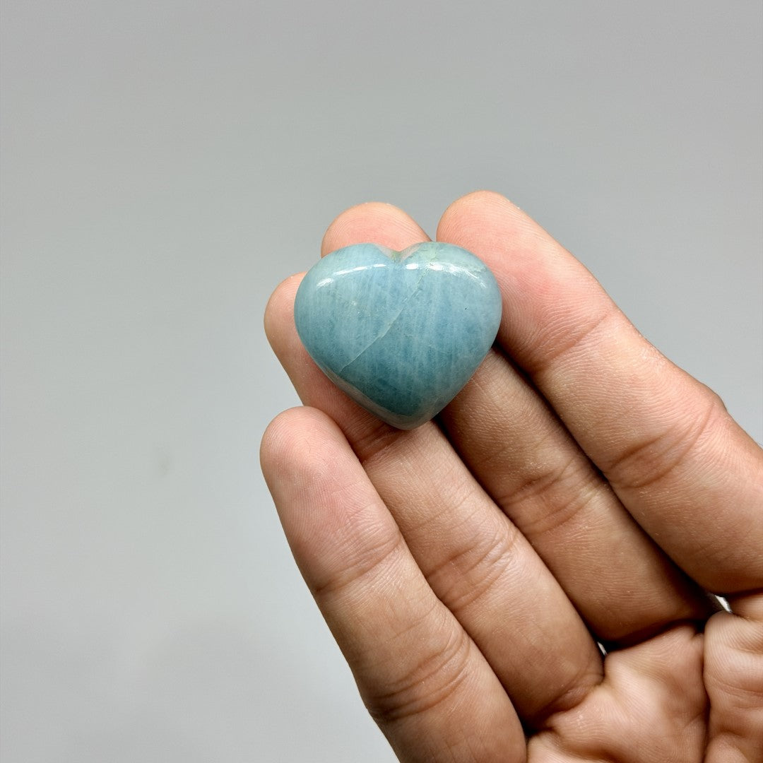 Aquamarine Mini Heart