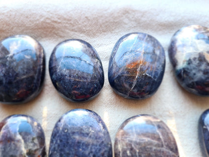 Iolite Sunstone Palm Stones image 1