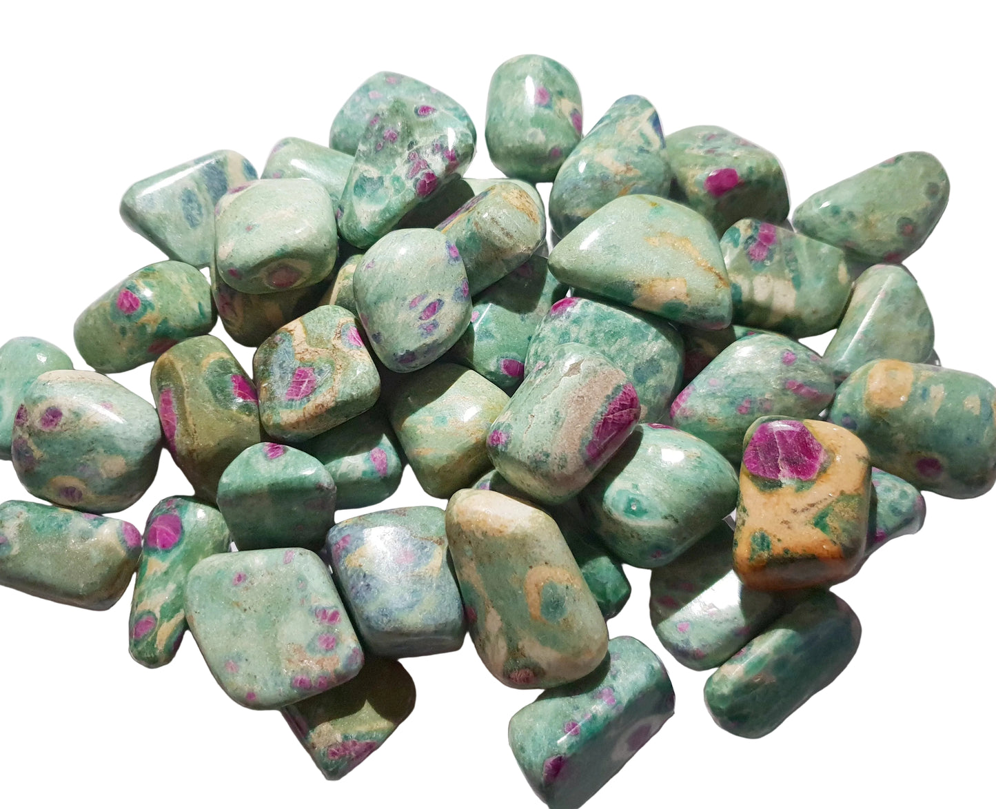 Ruby Fuschite Tumbled Stones image 0