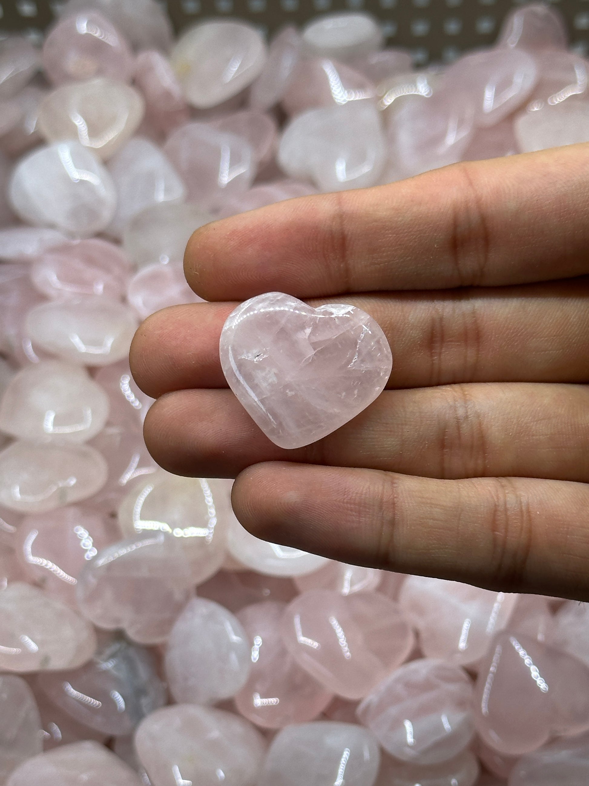 Mini Rose Quartz Hearts image 4