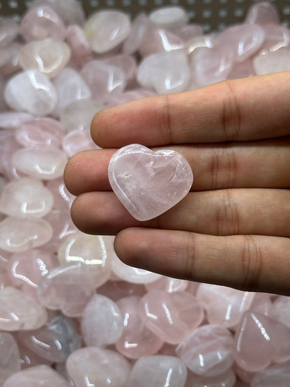 Mini Rose Quartz Hearts image 4