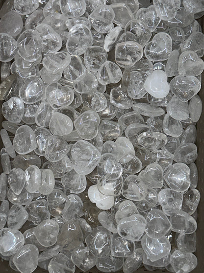 Mini Clear Quartz Hearts image 8