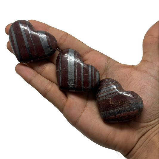 Banded Jaspilite (Tiger Iron) Hearts image 0