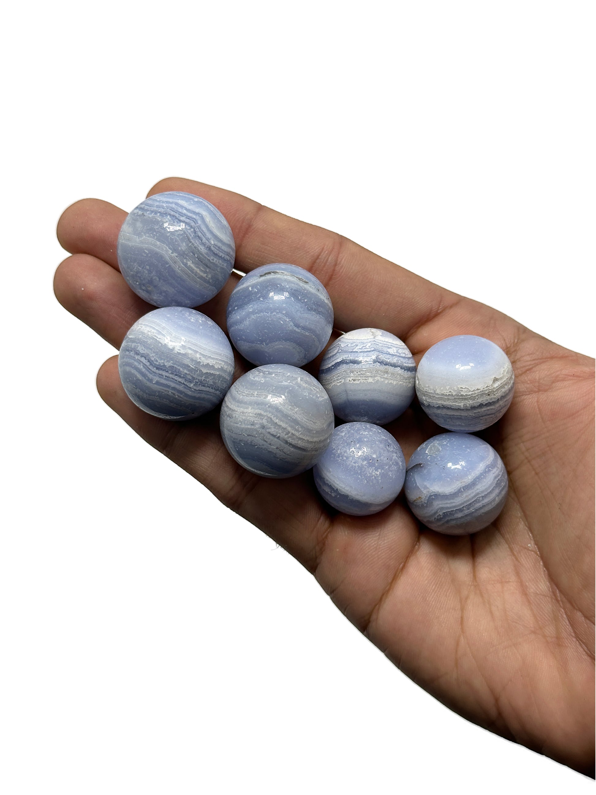 Blue Lace Agate Spheres image 1