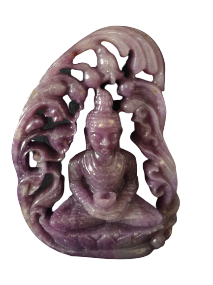 Lepidolite Buddha image 0