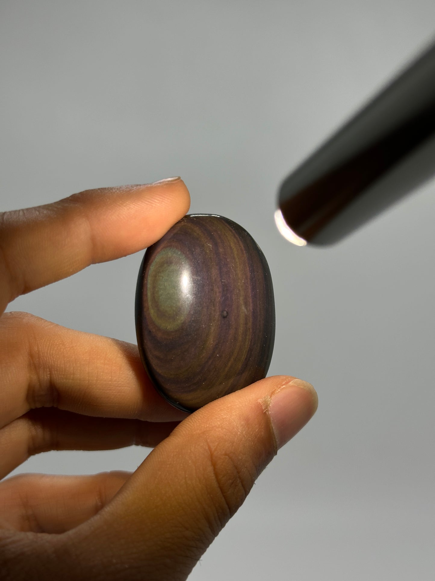 Rainbow Obsidian Worry Stones image 6