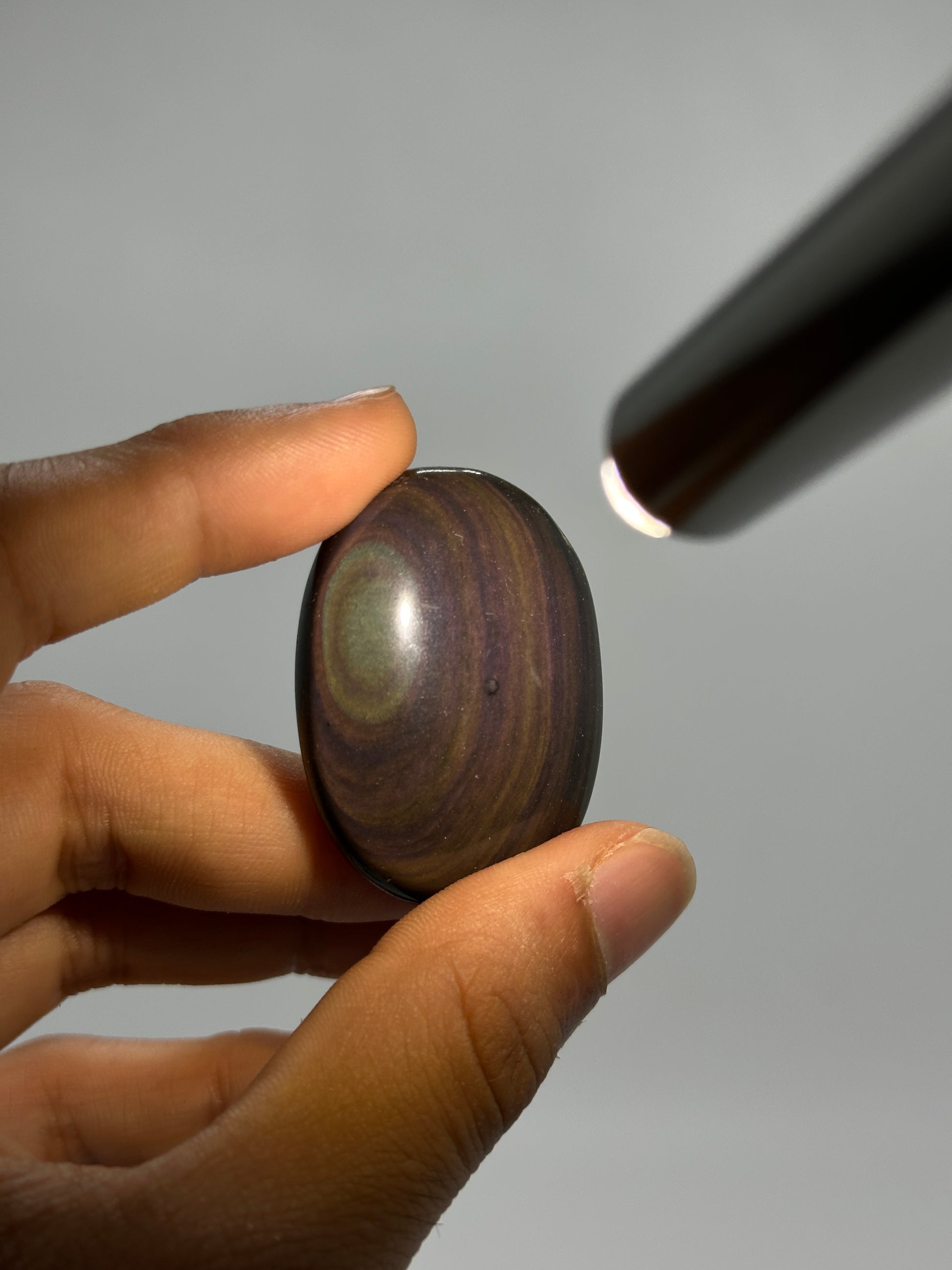 Rainbow Obsidian Worry Stones image 6