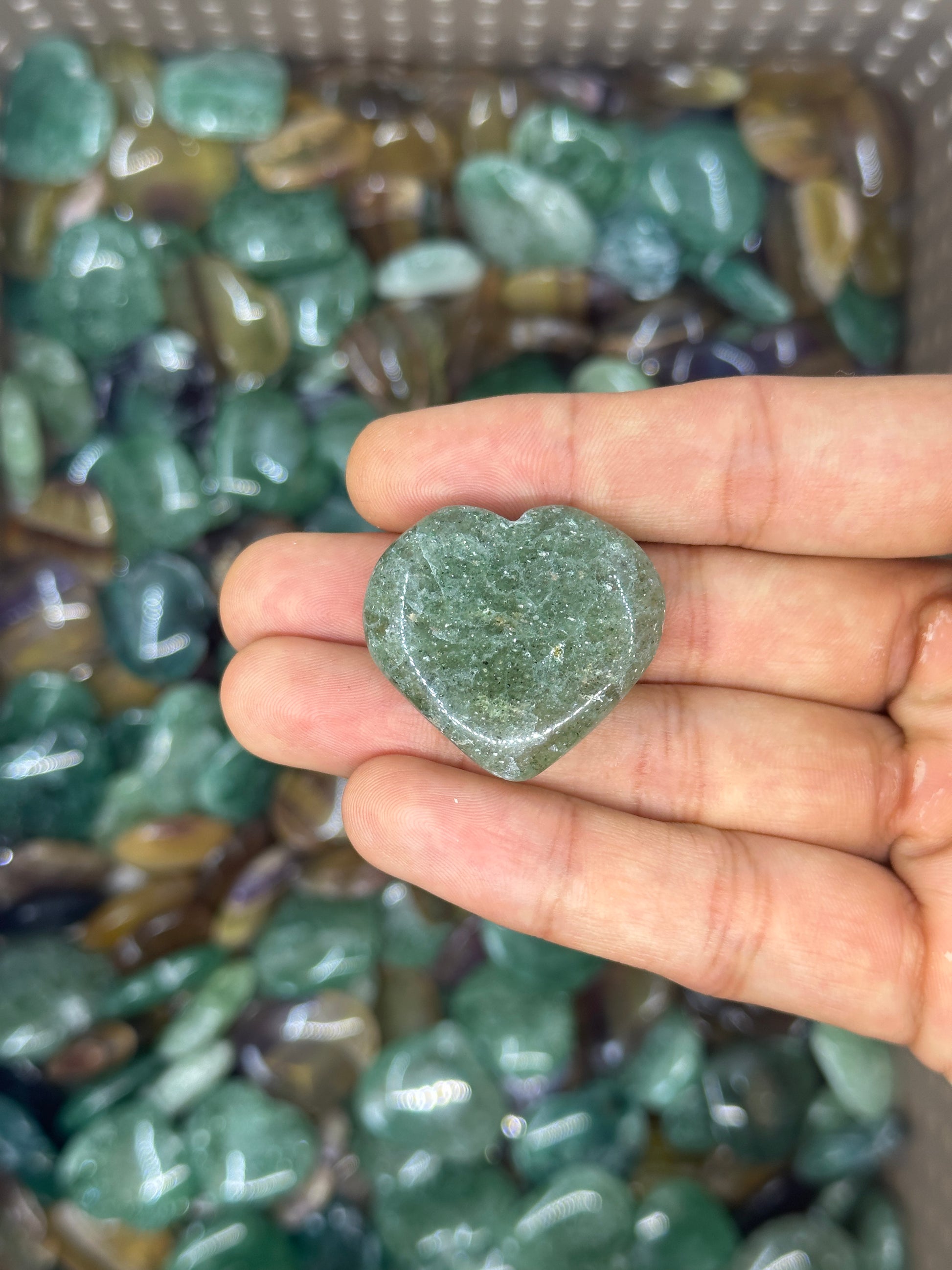 Mini Fluorite Hearts image 6